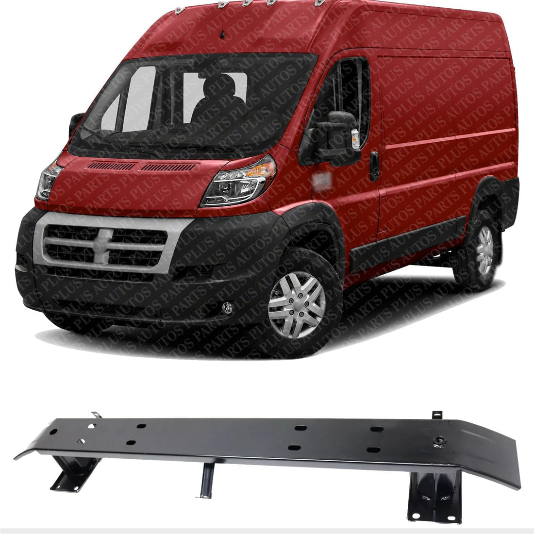 AUTOS PARTS PLUS Front Bumper Reinforcement Steel Direct Replacement Compatible With Ram ProMaster Van 1500 2500 3500 2014-2023 CH1006235 68531874AA 68424253AA
