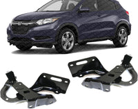 Set Of 2 Front Hood Hinge Assembly Steel Left Driver & Right Passenger Side Direct Replacement Compatible With 2016-2022 Honda HR-V HO1236141 HO1236142 60120T7WA01ZZ 60170T7WA01ZZ