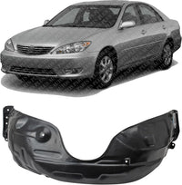 Front Fender Liner Left Driver Side Direct Replacement Compatible With 2002-2006 Toyota Camry TO1248116 53876AA011
