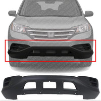 Front Bumper Lower Cover Textured Without Fog Light Holes Direct Replacement Compatible With 2012-2014 Honda CR-V HO1015108 04712T0AA60