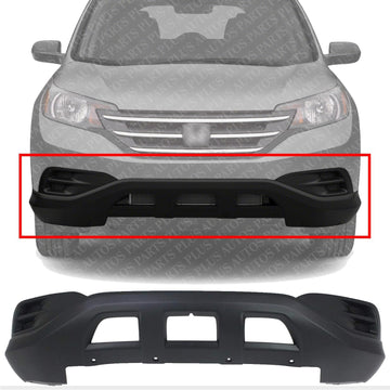 Front Bumper Lower Cover Textured Without Fog Light Holes Direct Replacement Compatible With 2012-2014 Honda CR-V HO1015108 04712T0AA60