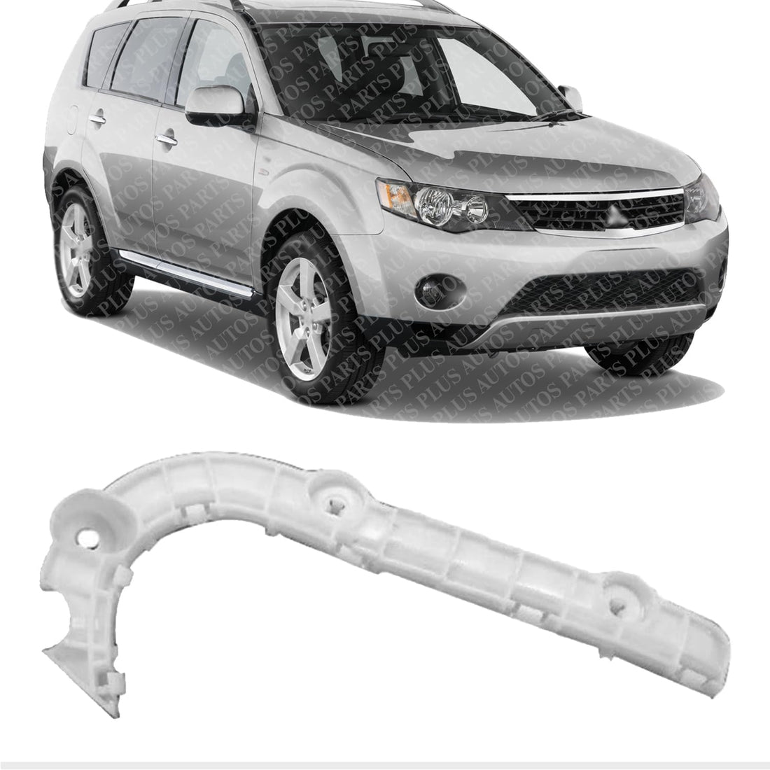 Front Bumper Upper Bracket Right Passenger Side Direct Replacement Compatible With 2007-2009 Mitsubishi Outlander MI1043103 6400A588