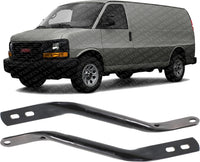 New Front Bumper Brace Brackets Steel Right Passenger & Left Driver Side Direct Replacement for GMC Savana/Chevrolet Express 2003-2021 25725663 GM1066151