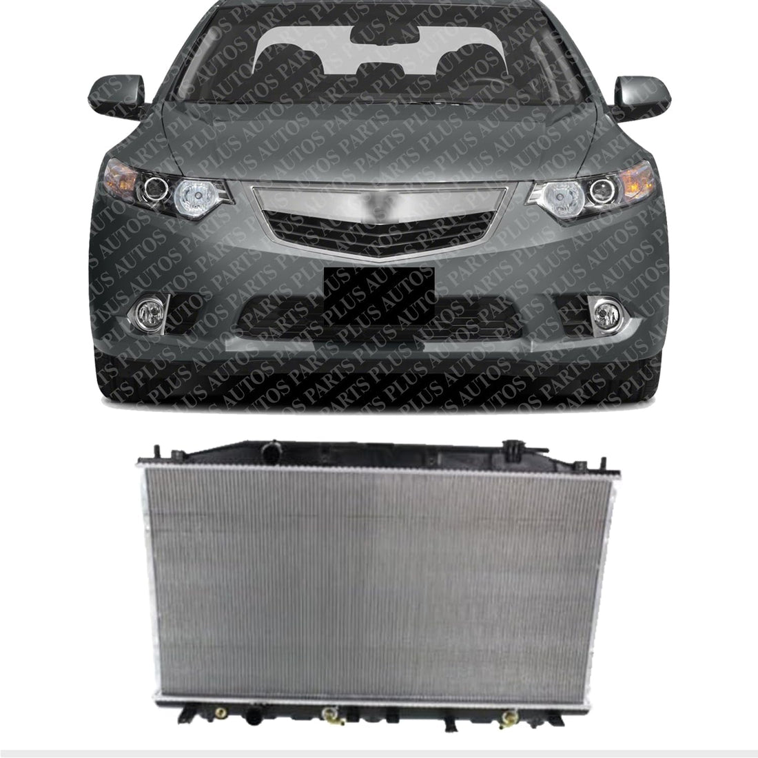 Front Radiator Aluminum Core Direct Replacement Compatible With 2009-2014 Acura TSX AC3010145 AC3010149 19010RL5A51 19010RL6R52