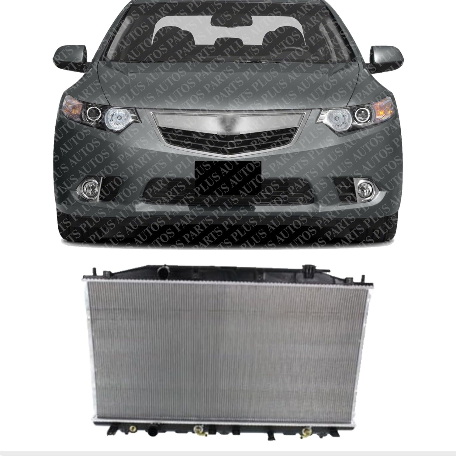 Front Radiator Aluminum Core Direct Replacement Compatible With 2009-2014 Acura TSX AC3010145 AC3010149 19010RL5A51 19010RL6R52