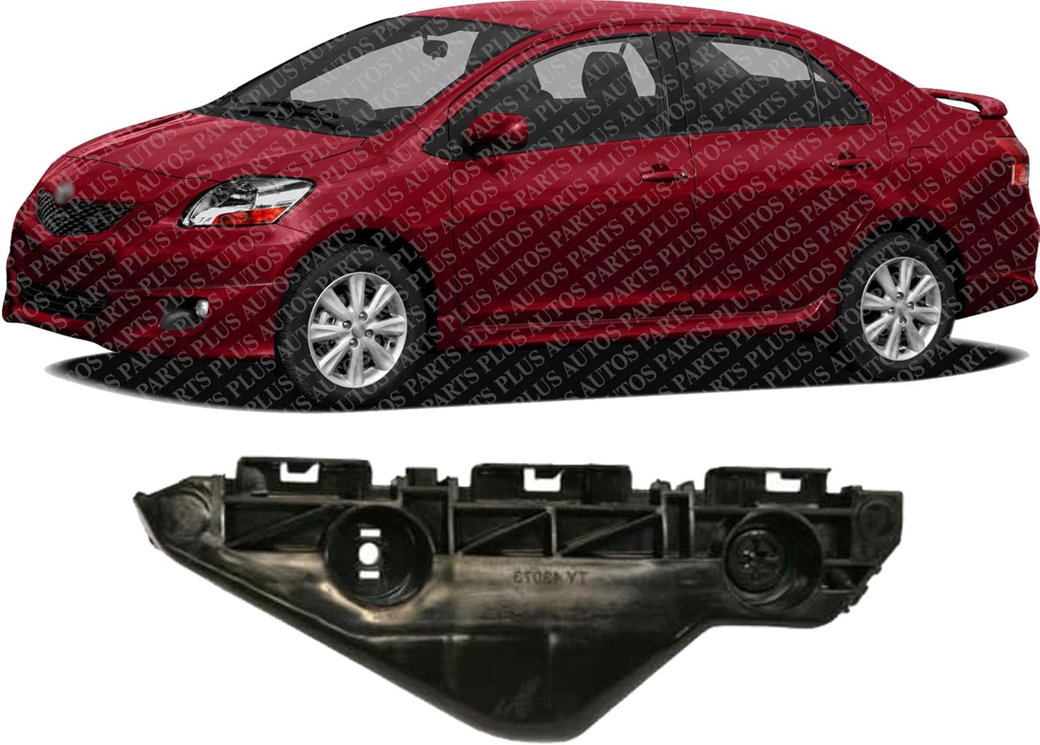 Front Bumper Retainer Left Driver Side Direct Replacement Compatible With 2007-2012 Toyota Yaris TO1088113 5253652141