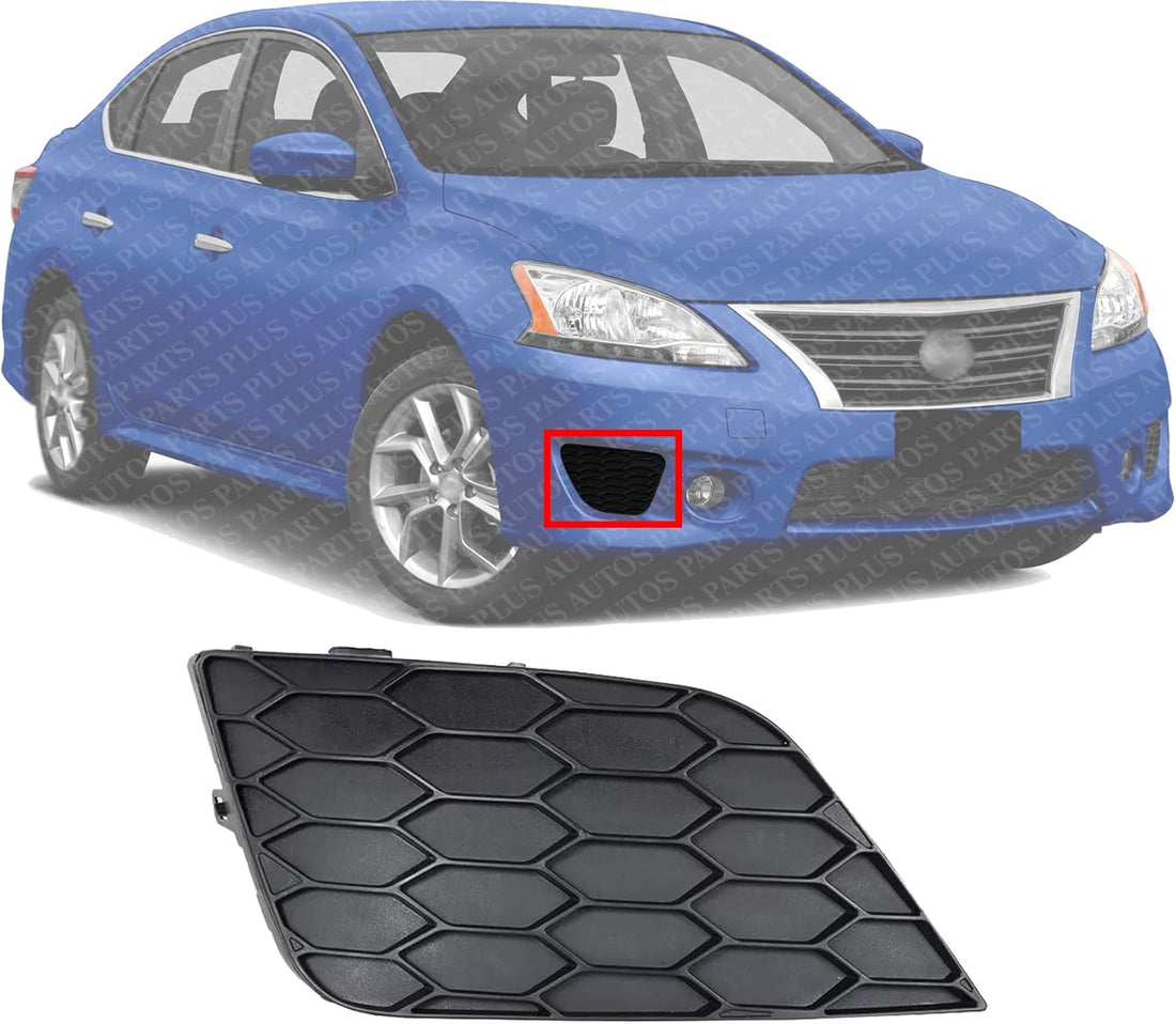Front Fog Light Cover Right Passenger Side Direct Replacement Compatible With 2016-2019 Nissan Sentra NI1039142 622564AF0B