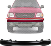 Front Bumper Primed Steel With Pad Holes Direct Replacement Compatible With 1999-2002 Ford Expedition / 1999-2004 F-150 FO1002357 YL3Z17757CAA