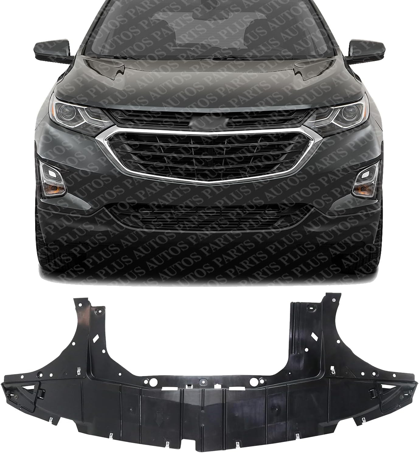 Front Engine Splash Shield Under Cover Direct Replacement Compatible with 2018-2021 Chevrolet Equinox GM1228155 84591592 84211841