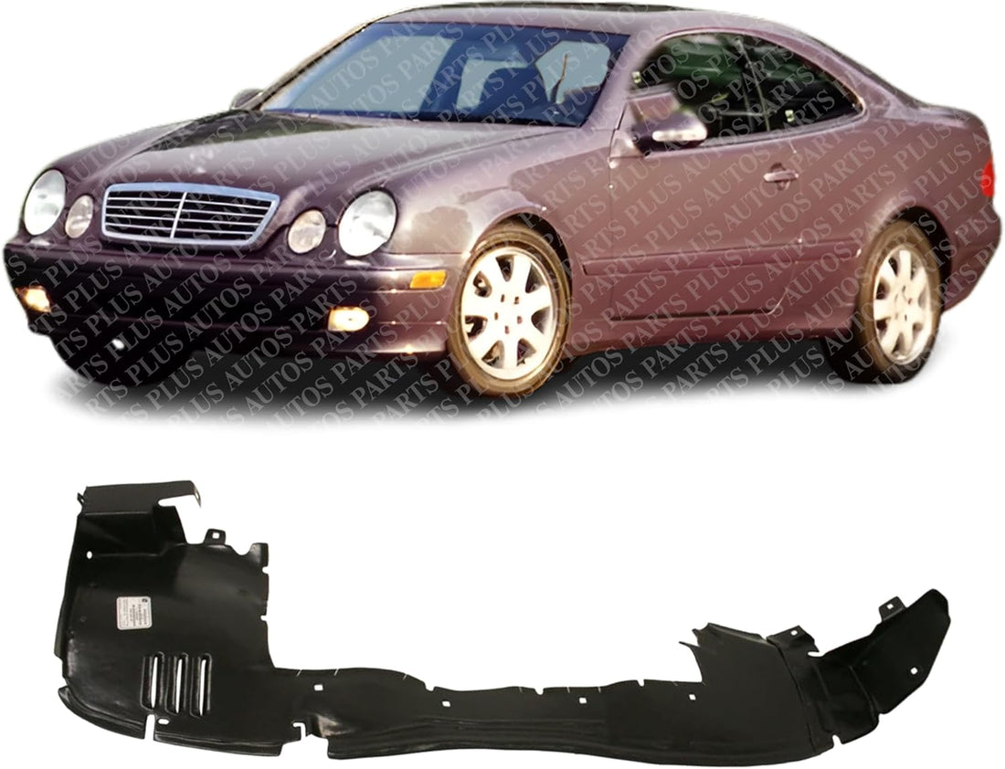 Front Fender Liner Rear Section Left Driver Side Direct Replacement Compatible With 2000-2003 Mercedes Benz CLK-Class MB1248129 2086901130