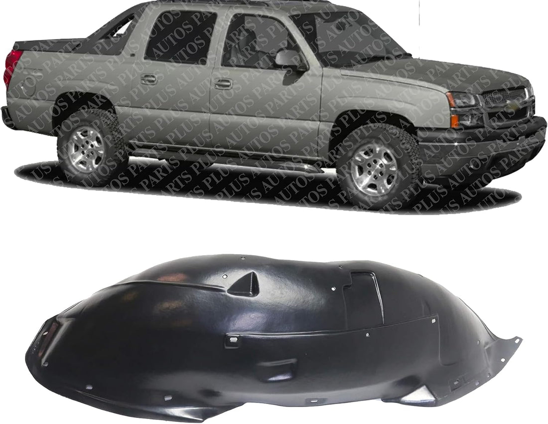 Front Fender Liner Right Passenger Side Direct Replacement Compatible With 2002-2006 Chevrolet Avalanche GM1251114 15082294