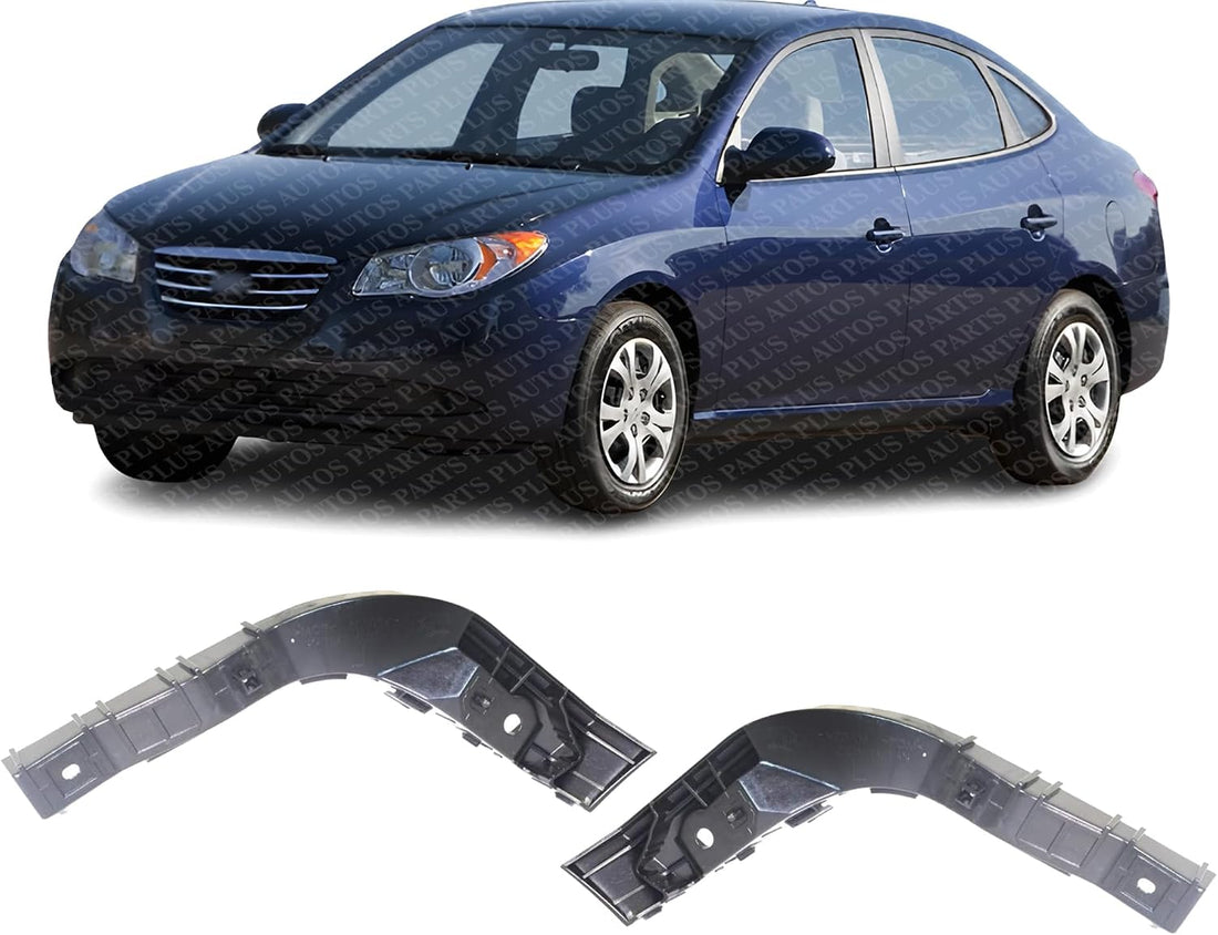 Set Of 2 Front Bumper Lower Cover Bracket Right Passenger & Left Driver Side Direct Replacement Compatible With 2007-2010 Hyundai Elantra HY1067112 HY1066112 865142H000 865132H000