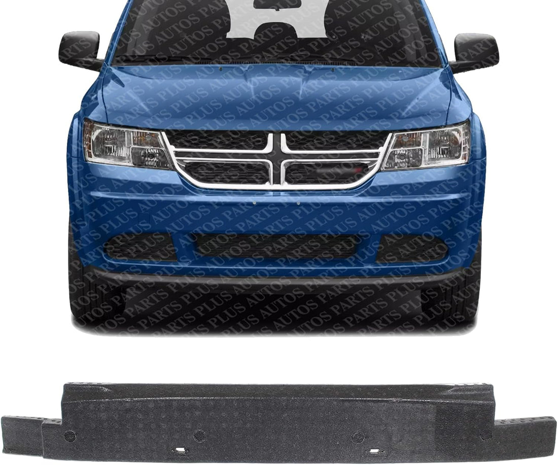 Front Bumper Absorber Without Fog Lights Holes Direct Replacement Compatible With 2011-2020 Dodge Journey CH1070846 68079840AB