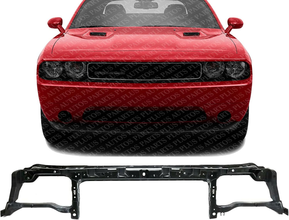 Front Radiator Upper Support Crossmember Tie Bar Plastic With Steel Direct Replacement Compatible With 2008-2014 Dodge Challenger CH1225268 5028743AE