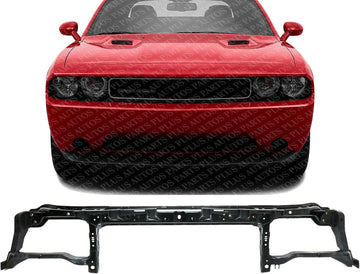 Front Radiator Upper Support Crossmember Tie Bar Plastic With Steel Direct Replacement Compatible With 2008-2014 Dodge Challenger CH1225268 5028743AE