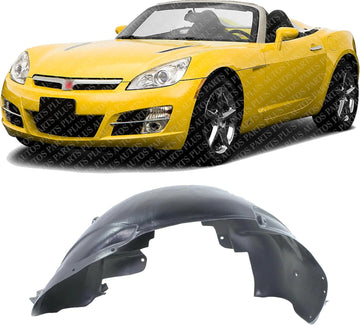 Front Fender Liner Left Driver Side Direct Replacement Compatible With 2007-2010 Saturn Sky GM1248221 GM1248220 25831931 25831932