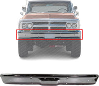 Front Bumper Chrome Steel Direct Replacement Compatible With 1967-1970 Chevrolet & GMC C/K Series Full Size Pickup GM1002350 3884701
