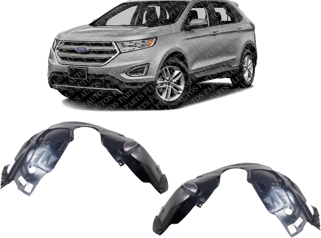 Set Of 2 Front Fender Liners Injection From Left Driver & Right Passenger Side Direct Replacement Compatible With 2015-2018 Ford Edge FO1249177 FO1248177 ‎FT4Z16102H FT4Z16103E