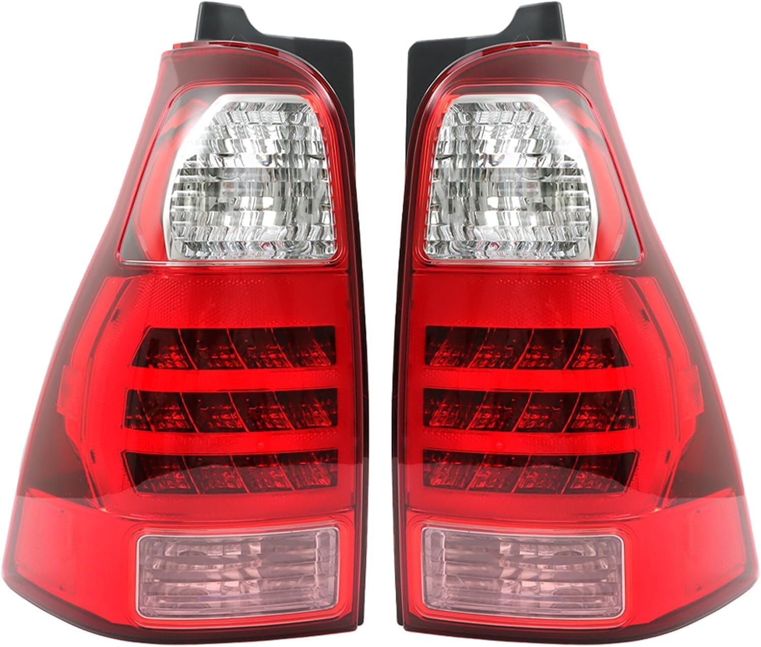 Set Of 2 Tail Light Assembly Lens And Housing Left Driver & Right Passenger Side Direct Replacement Compatible With 2006-2009 Toyota 4Runner TO2800172 TO2801172 8155135320 8156135280