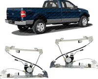 Set of 2 Rear Power Window Regulator with Moter Left Driver & Right Passenger Side Direct Replacement Compatible with 2004-2008 Ford F-150/2006-2008 Lincoln Mark LT FO1551126