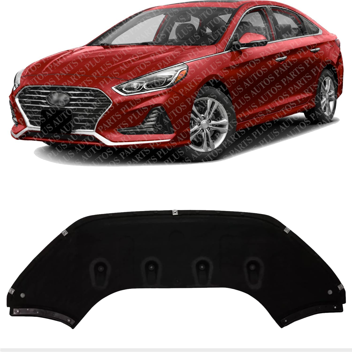 AUTOS PARTS PLUS Front Engine Splash Shield Under Cover Direct Replacement Compatible with 2018-2019 Hyundai Sonata HY1228193 29110C2600