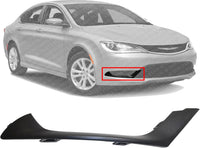 Front Bumper Outer Molding Textured Right Passenger Side Direct Replacement Compatible With 2015-2017 Chrysler 200 CH1046110 68214627AA