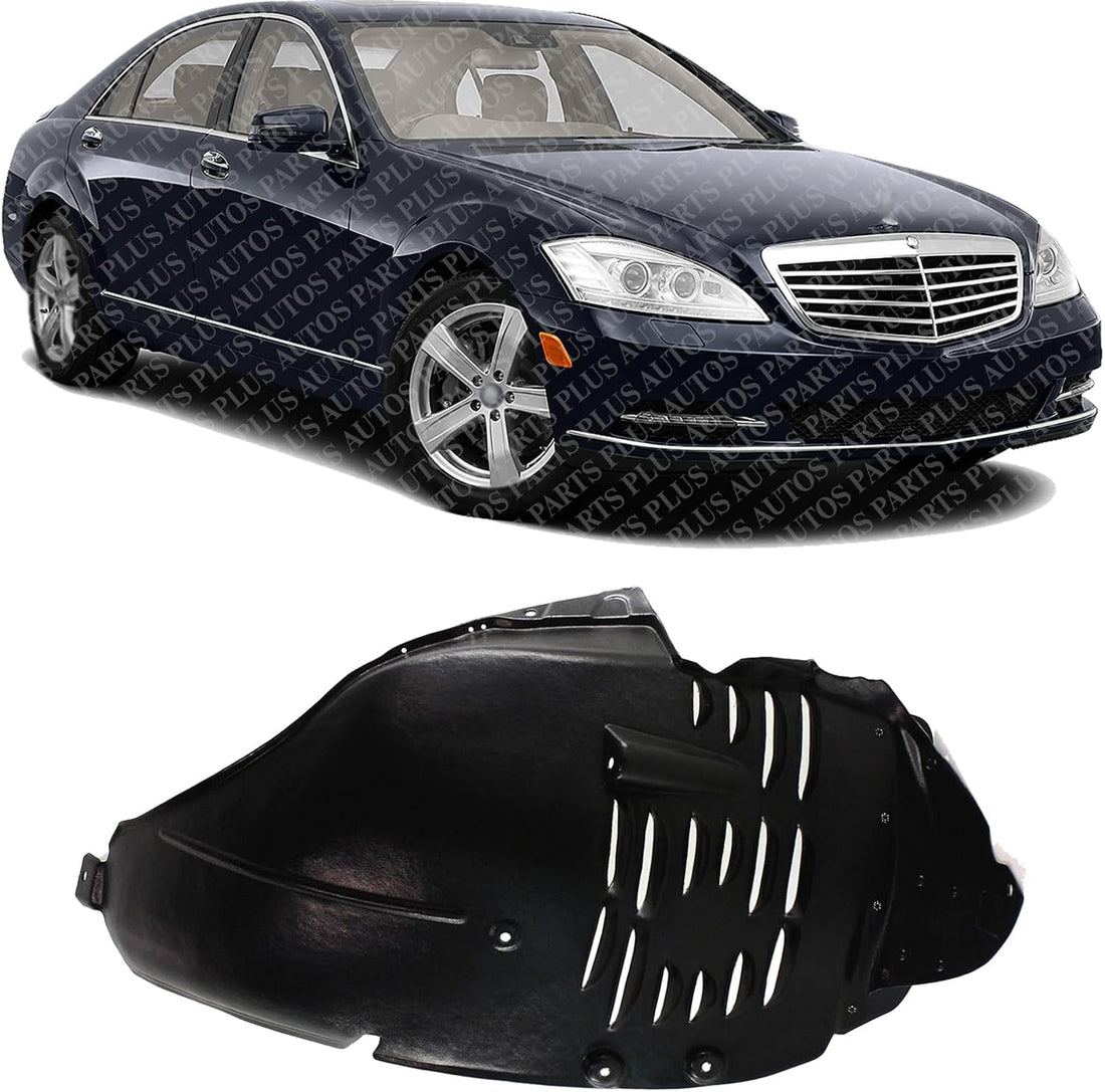 Front Section Fender Liner Right Passenger Side Direct Replacement Compatible With 2007-2013 Mercedes Benz S-Class MB1249143 2216901730