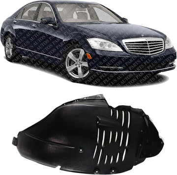 Front Section Fender Liner Right Passenger Side Direct Replacement Compatible With 2007-2013 Mercedes Benz S-Class MB1249143 2216901730