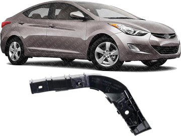 Front Bumper Lower Cover Bracket Right Passenger Side Direct Replacement Compatible With 2007-2010 Hyundai Elantra HY1067112 865142H000