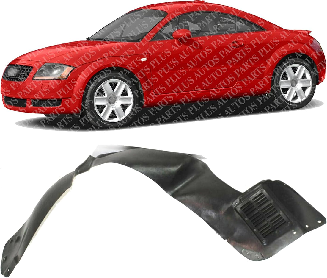 Front Fender Liner Left Driver Side Direct Replacement Compatible With 2000-2006 Audi TT AU1248111 8N0821171B