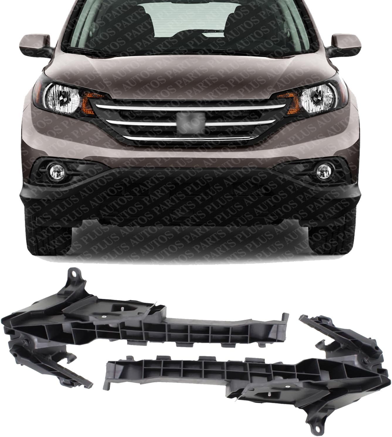 Set Of 2 Front Bumper Support Retainer Right Passenger & Left Driver Side Direct Replacement Compatible With 2012-2014 Honda CR-V HO1043117 HO1042117 71140T0AA00 71190T0AA00