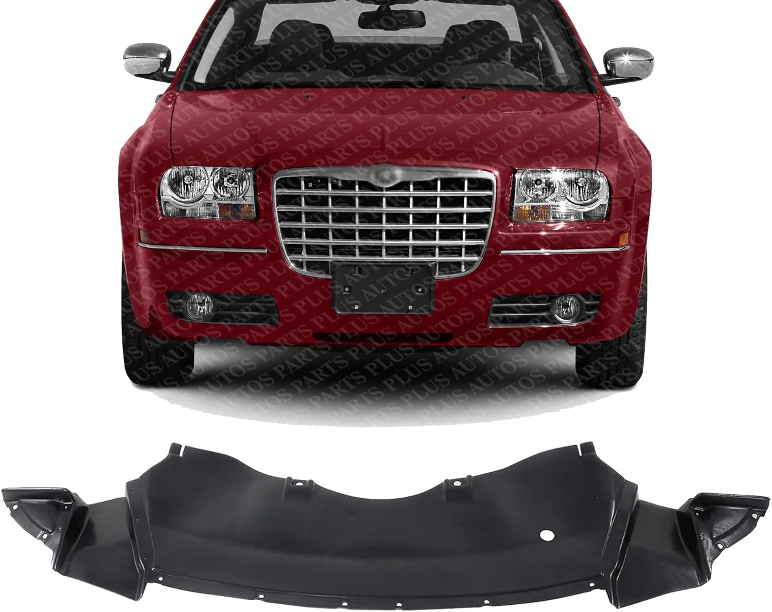 Front Engine Splash Shield Under Cover Direct Replacement Compatible with 2005-2008 Dodge Magnum / 2005-2010 Chrysler 300/2006-2010 Charger CH1228100 4806104AE
