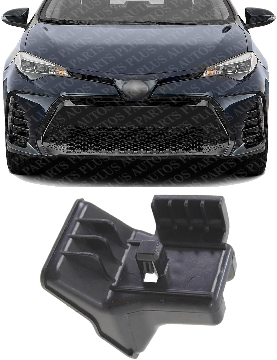 Front Bumper Cover Retainer Plastic Direct Replacement Compatible With 2017-2019 Toyota Corolla / 2020-2024 Highlander TO1031116 5252702020