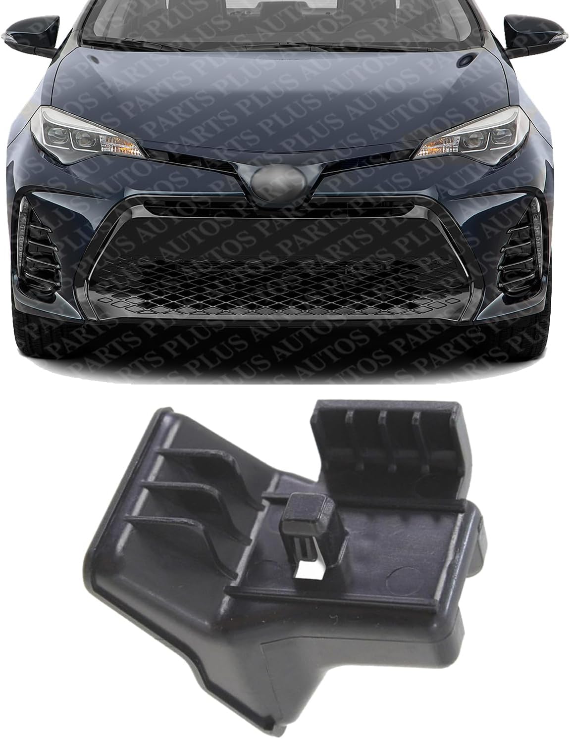 Front Bumper Cover Retainer Plastic Direct Replacement Compatible With 2017-2019 Toyota Corolla / 2020-2024 Highlander TO1031116 5252702020