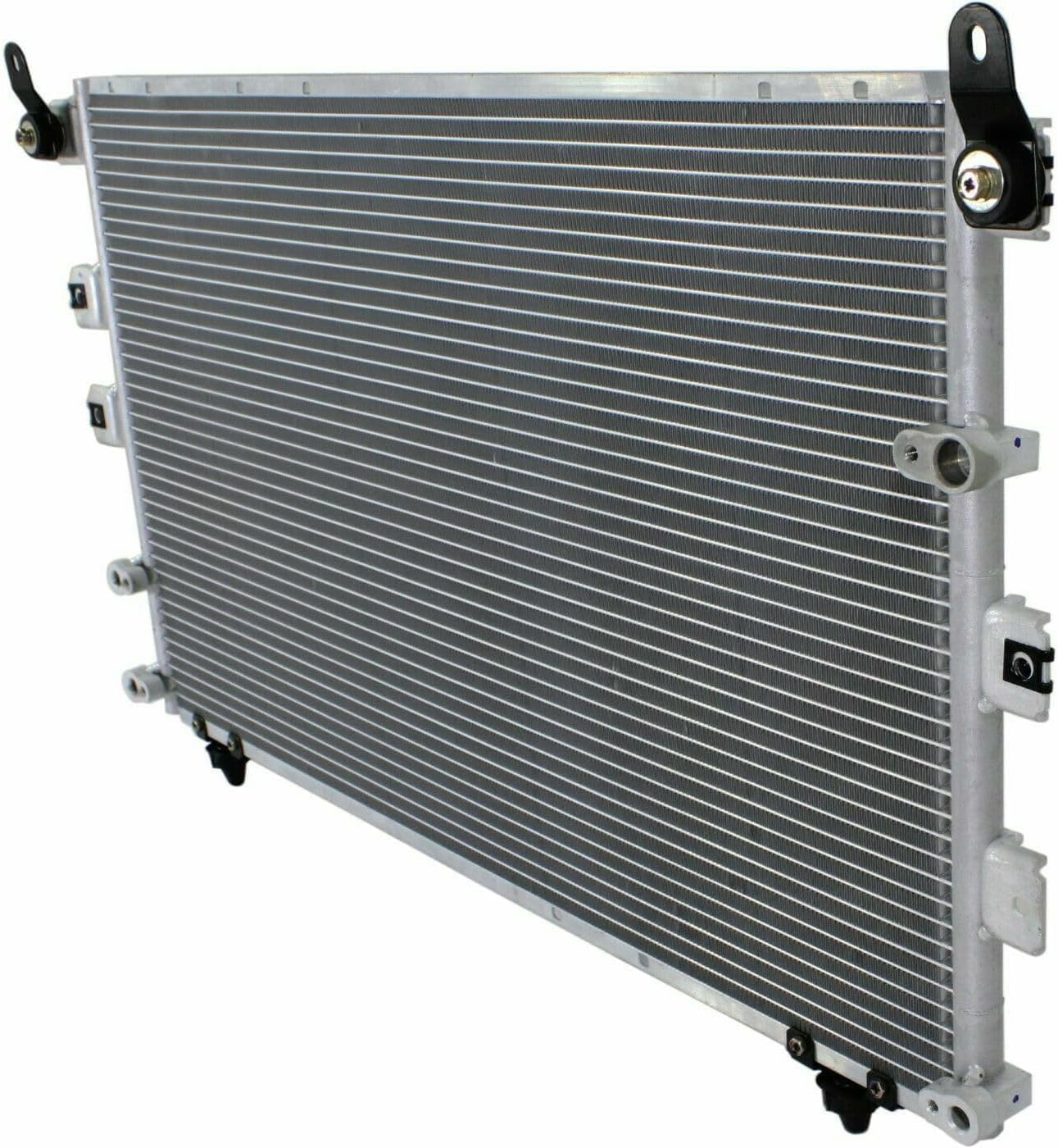 Front A/C Condenser Aluminum Core Direct Replacement Compatible With 2001-2007 Toyota Sequoia TO3030140 884600C080
