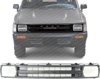 Front Grille Assembly Painted Silver Shell And Insert Plastic Direct Replacement Compatible With 1989-1991 Toyota Pickup TO1200137 5311189135