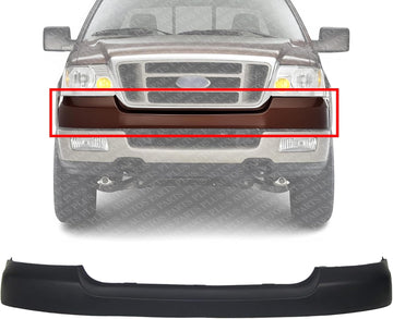 Front Bumper Upper Cover Primed Direct Replacement Compatible With 2004-2006 Ford F-150 FO1000561 4L3Z17D957DA