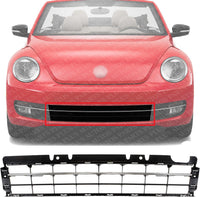 Front Bumper Lower Grille Primed With Chrome Molding Direct Replacement Compatible With 2012-2016 Volkswagen Beetle VW1036127 5C5853671N2ZZ