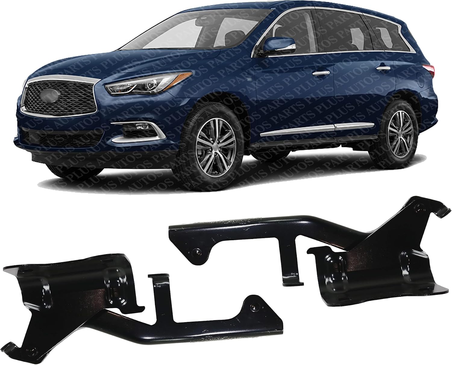 Set of 2 Front Hood Hinge Steel Left Driver & Right Passenger Side Direct Replacement Compatible with 2013 Infiniti JX35 / 2014-2020 QX60 IN1236115 IN1236116 654003JA0A 654013JA0A