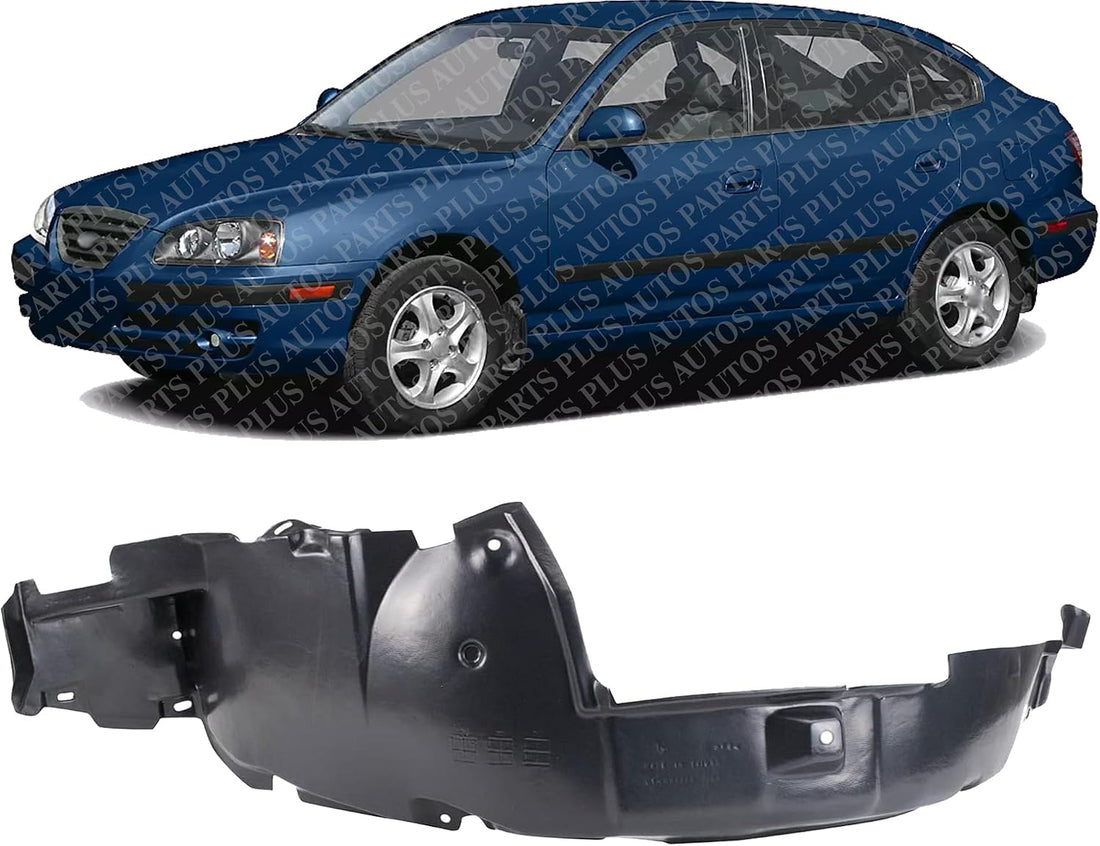 Front Fender Liner Left Driver Side Direct Replacement Compatible With 2004-2006 Hyundai Elantra HY1250108 868112D502