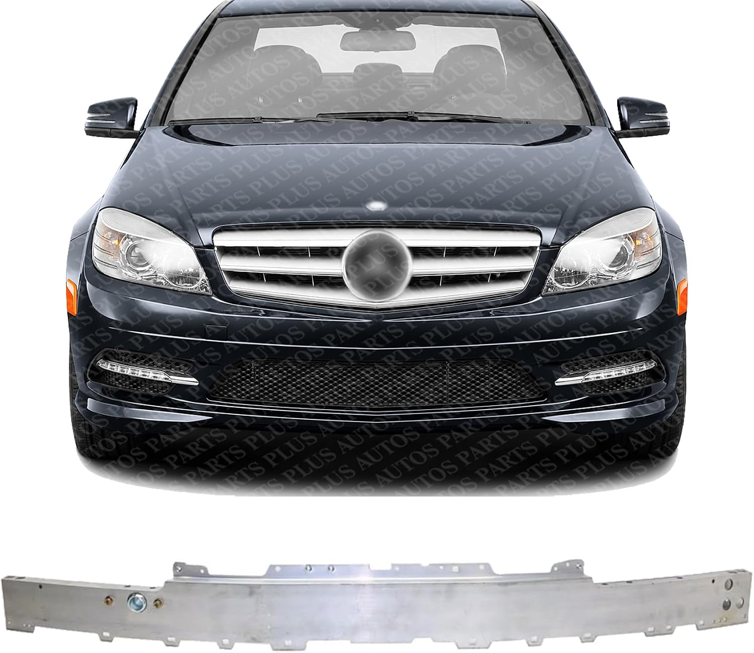 Front Bumper Reinforcement Aluminum Direct Replacement Compatible With 2015-2023 Mercedes Benz C-Class MB1006129 2056202034
