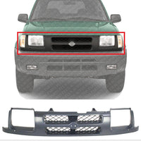 Front Grille Painted Dark Gray Shell and Insert Plastic Direct Replacement Compatible With 2000-2001 Nissan Xterra NI1200195 623107Z000