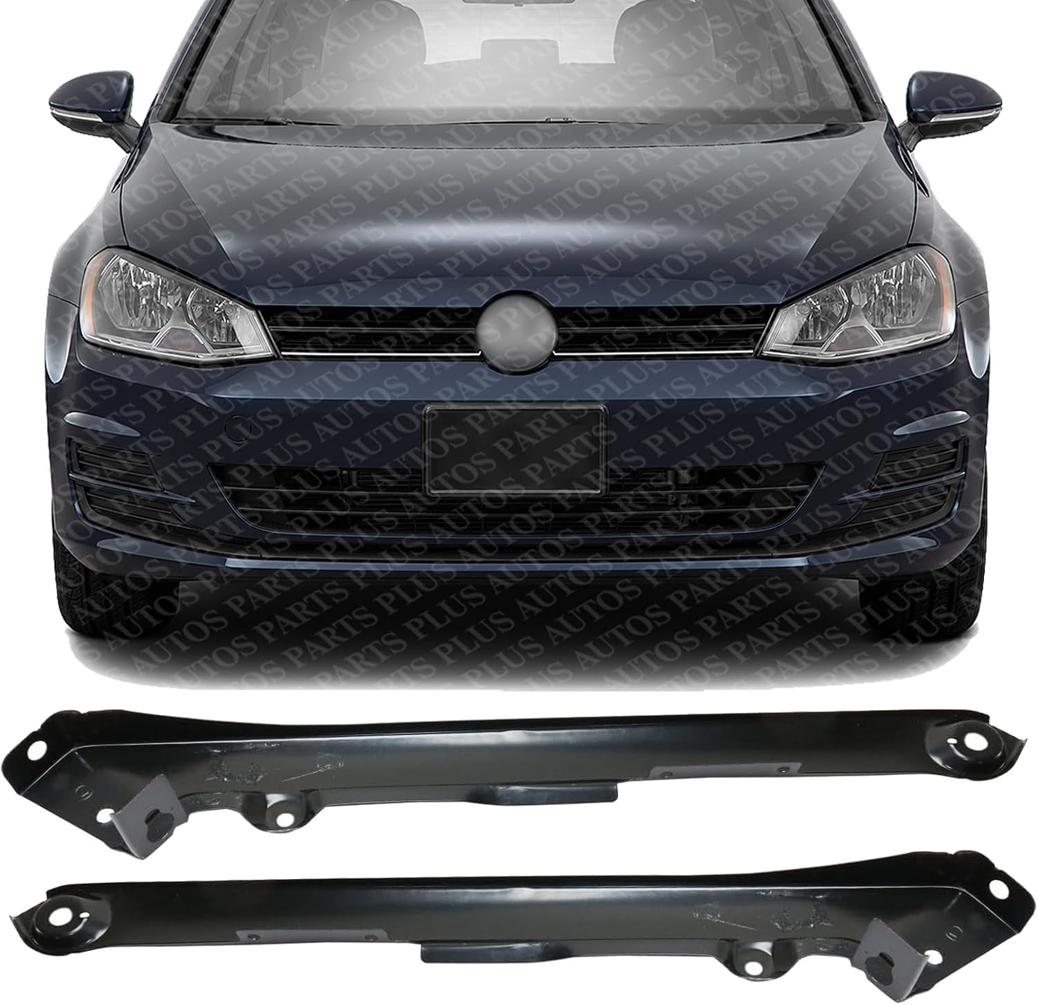 Set of 2 Front Head Light Bracket Steel Left Driver & Right Passenger Side Direct Replacement Compatible with 2015-2021 Volkswagen GTI / Golf VW2509101 VW2508101 5GM805932 5GM805931