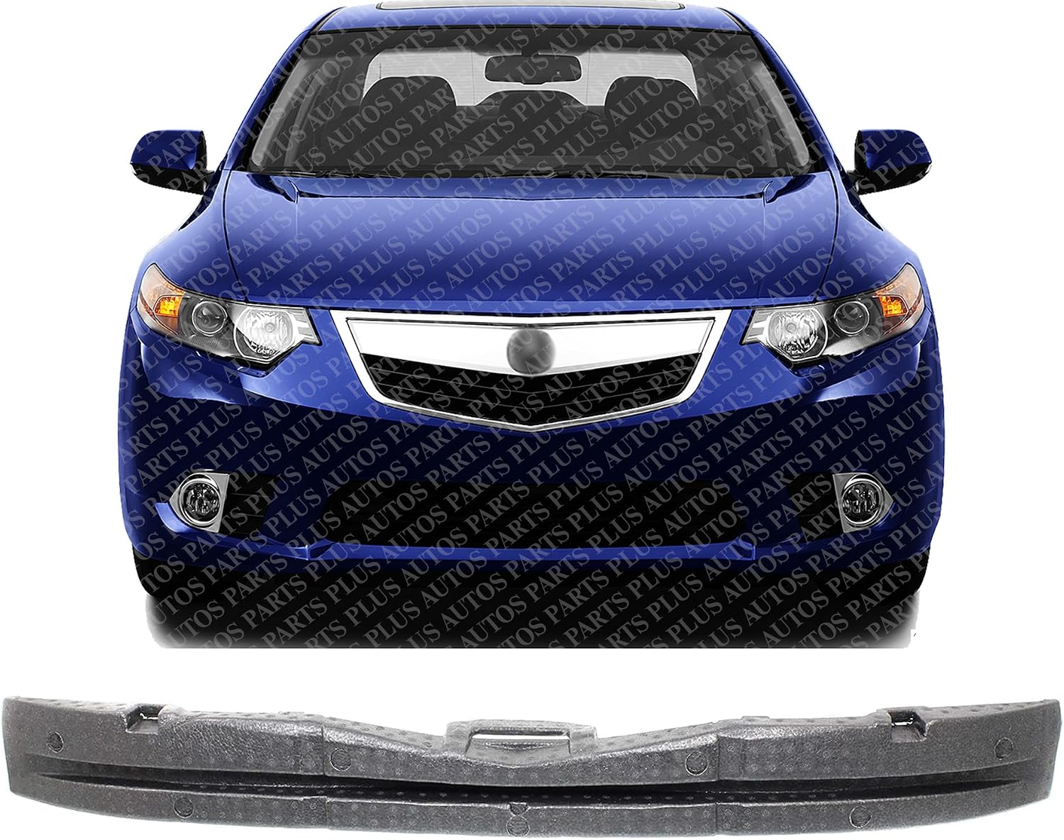 Front Bumper Impact Absorber Plastic Direct Replacement Compatible With Acura TSX 2011-2014 AC1070122 71170TL2A50
