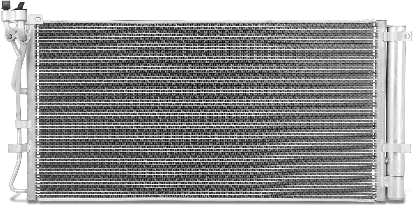 Front A/C Condenser Aluminum Core Direct Replacement Compatible With 2010-2012 Hyundai Genesis Coupe HY3030145 976062M100
