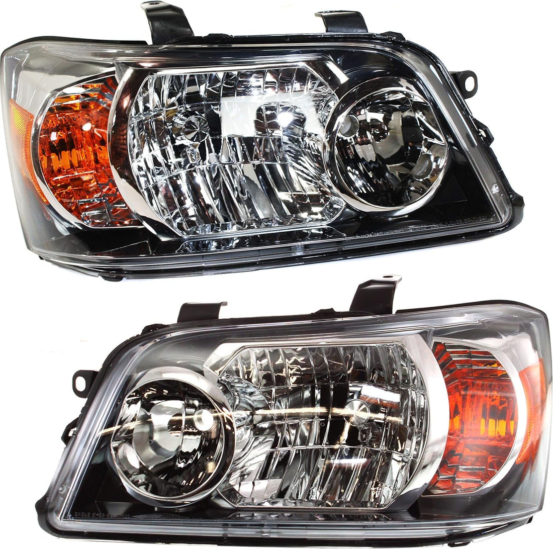 Set Of 2 Front Head Light Left Driver & Right Passenger Side Direct Replacement Compatible With 2004-2006 Toyota Highlander TO2502151 TO2503151 8117048280 8113048280