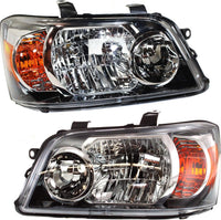 Set Of 2 Front Head Light Left Driver & Right Passenger Side Direct Replacement Compatible With 2004-2006 Toyota Highlander TO2502151 TO2503151 8117048280 8113048280