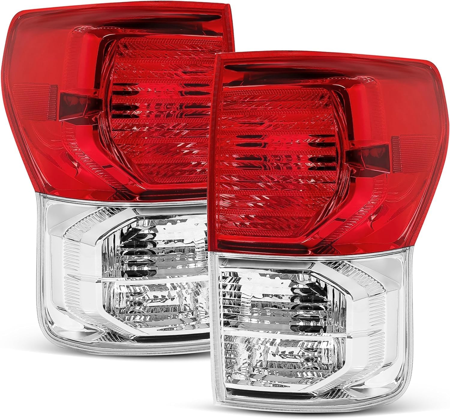 Set Of 2 Tail Light Assembly Left Driver & Right Passenger Side Direct Replacement Compatible With 2007-2009 Toyota Tundra TO2800165 TO2801165 815500C070 815600C070