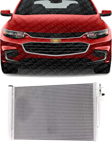 Front A/C Condenser Aluminum Core Direct Replacement Compatible With 2016-2020 Chevrolet Malibu / 2017-2019 LaCrosse GM3030313 84297681 84153744