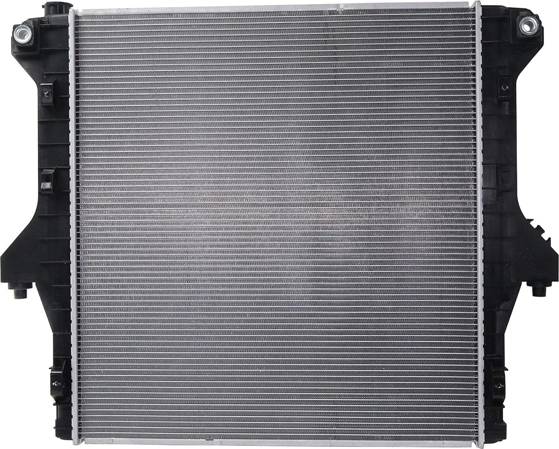 Front Radiator Aluminum Core Direct Replacement Compatible With 2003-2009 Dodge Ram 2500 3500 CH3010304 CH3010359 52028900AG 55056816AA